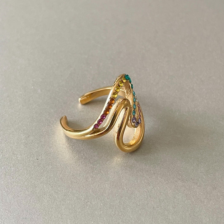 Cece Luxe 18k Gold Plated Ring of