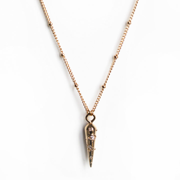 Samira 18k Gold Plated Jewelled Pendant Necklace