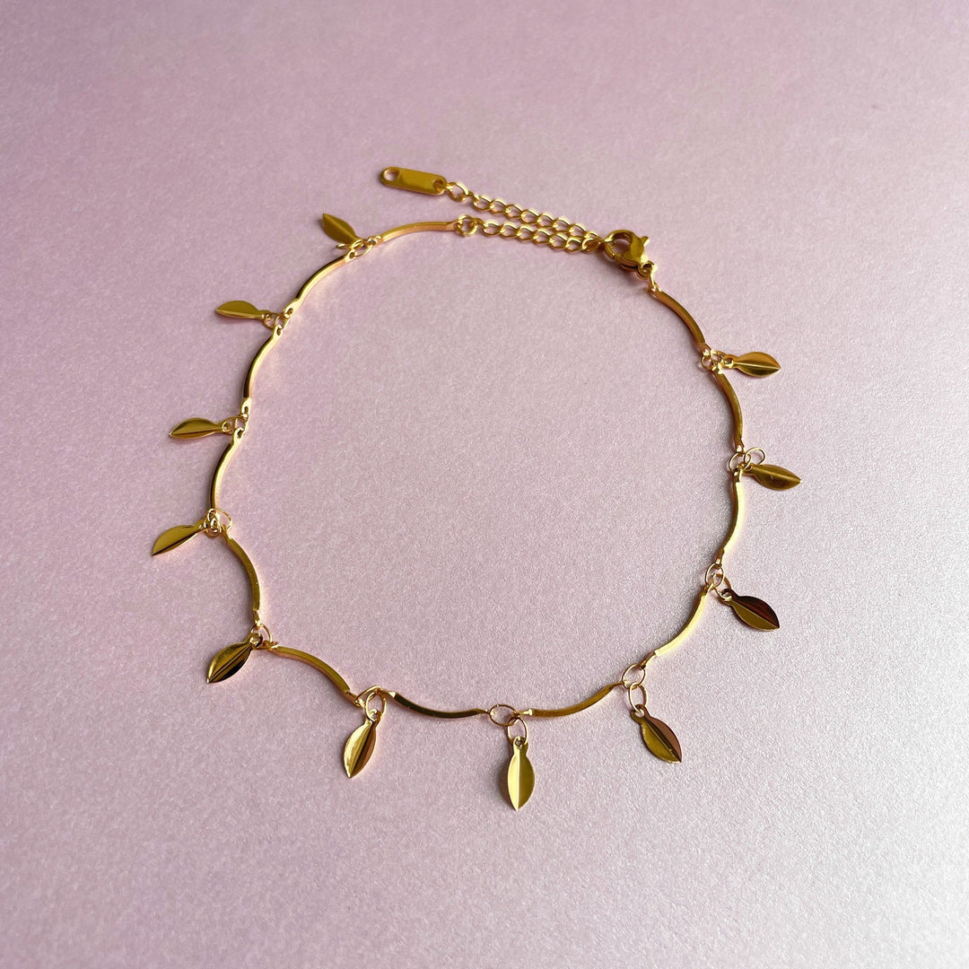 Leela Luxe 18k Gold Plated Anklet