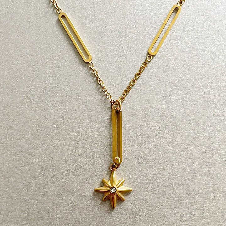 Tara Luxe 18k Gold Plated Star Necklace