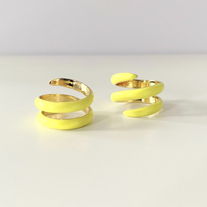 Neesa Yellow Wrap Ring