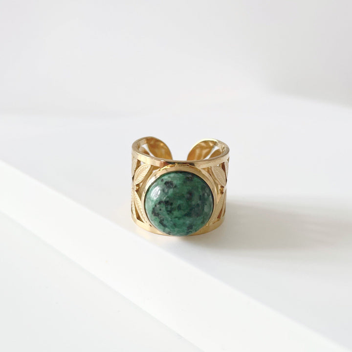 Zariya Luxe 18k Gold Plated Statement Ring