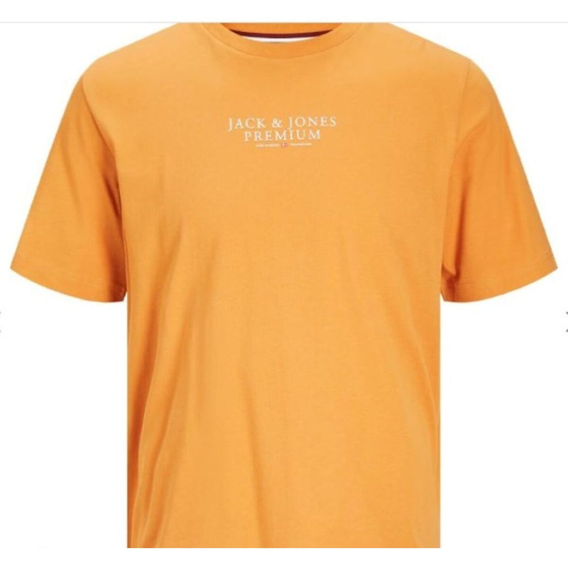 Men’s Short Sleeve T-Shirt Jack & Jones JPRBLUARCHIE SS TEE 12217167 Orange