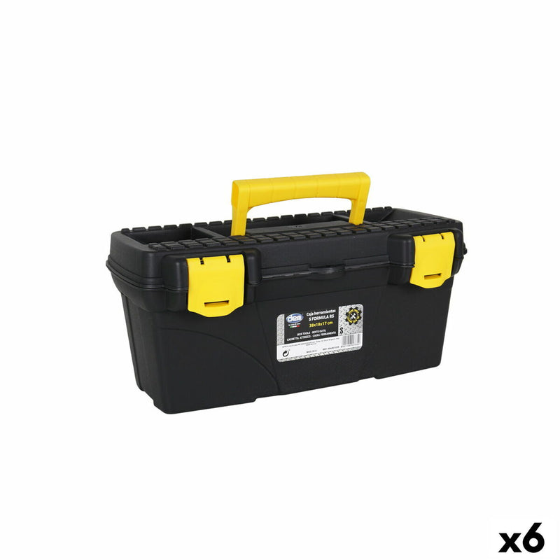 Toolbox Dem Yellow Black 38 x 18 x 17 cm (6 Units)