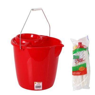 Cleaning bucket   Red Squared 12 L (40 Units)