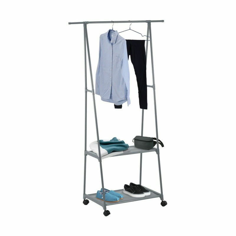 Coat Stand with Wheels Confortime 85 x 45 x 157 cm (4 Units)