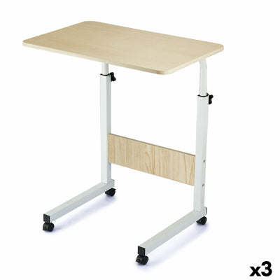 Table d'Appoint Pliable Confortime Bois Métal 50 x 40 x 65 cm (3 Unités)