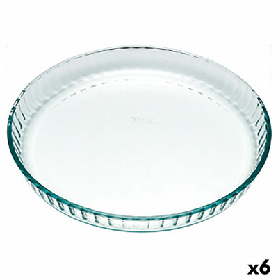 Moule à gâteaux Pyrex Classic Vidrio Transparent verre Plat Rond 25 x 25 x 4 cm 6 Unités