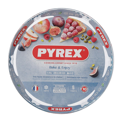 Moule à gâteaux Pyrex Classic Vidrio Transparent verre Plat Rond 27,7 x 27,7 x 3,5 cm 6 Unités