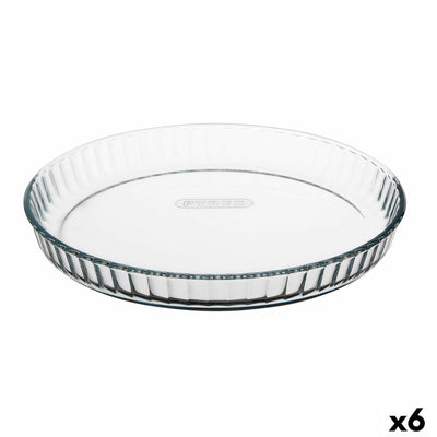 Moule à gâteaux Pyrex Classic Vidrio Transparent verre Plat Rond 27,7 x 27,7 x 3,5 cm 6 Unités