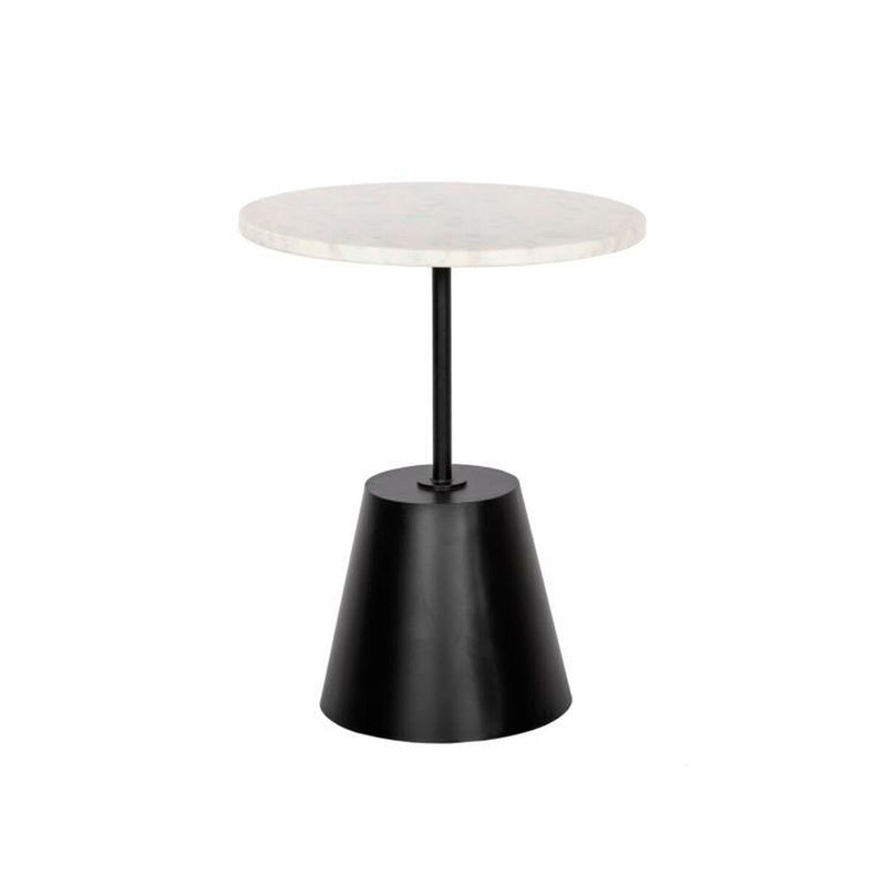 Side table DKD Home Decor Black White Metal Marble 40 x 40 x 50 cm