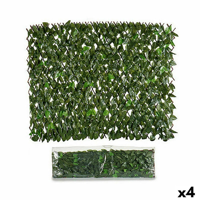 Cerca de Jardim Folhas 1 x 2 m Verde Plástico (4 Unidades)