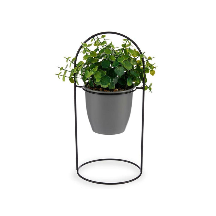 Decorative Plant Ibergarden Metal Plastic Sheets Circular 21 x 30 x 21 cm (8 Units)