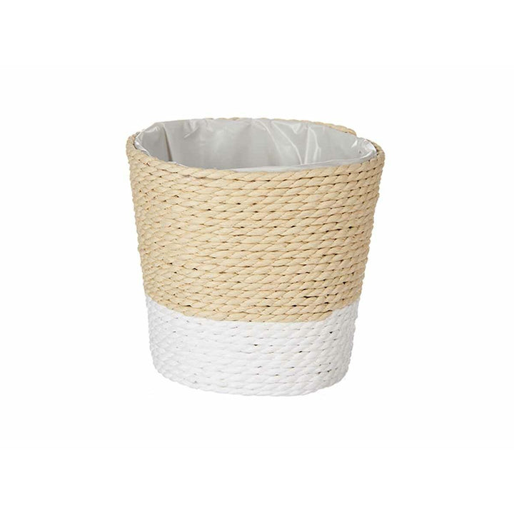 Planter Ibergarden White Rope Plastic 11 x 10,5 x 11 cm (24 Units)