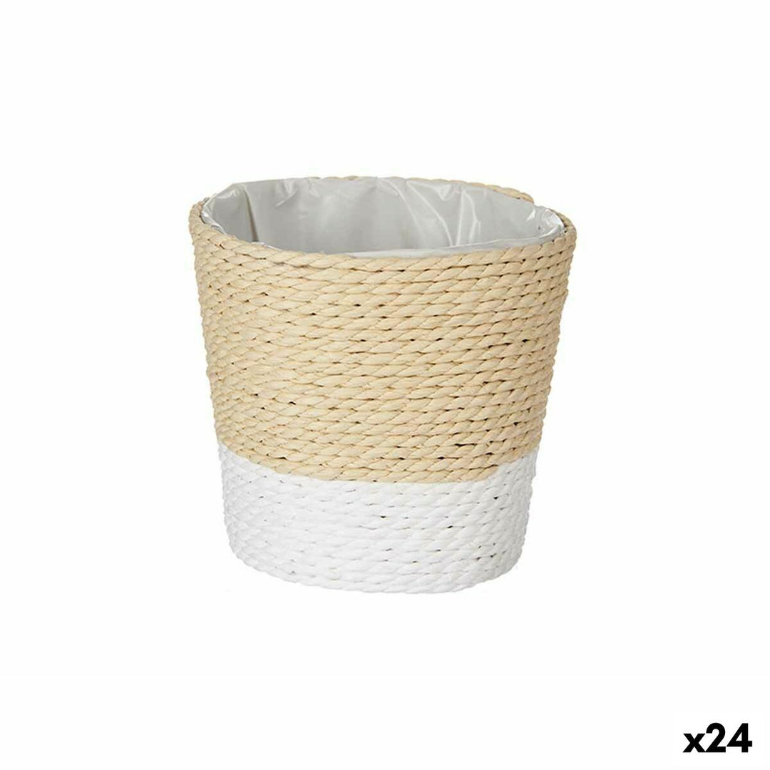 Planter Ibergarden White Rope Plastic 11 x 10,5 x 11 cm (24 Units)