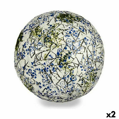 Figure décorative de jardin Ballon Polyrésine 31,5 x 31,5 x 31,5 cm (2 Unités)