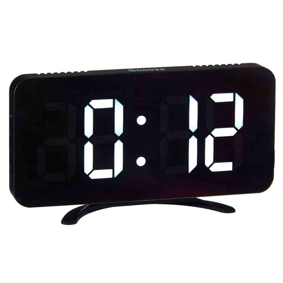 Table-top Digital Clock Gift Decor Black (12 Units)