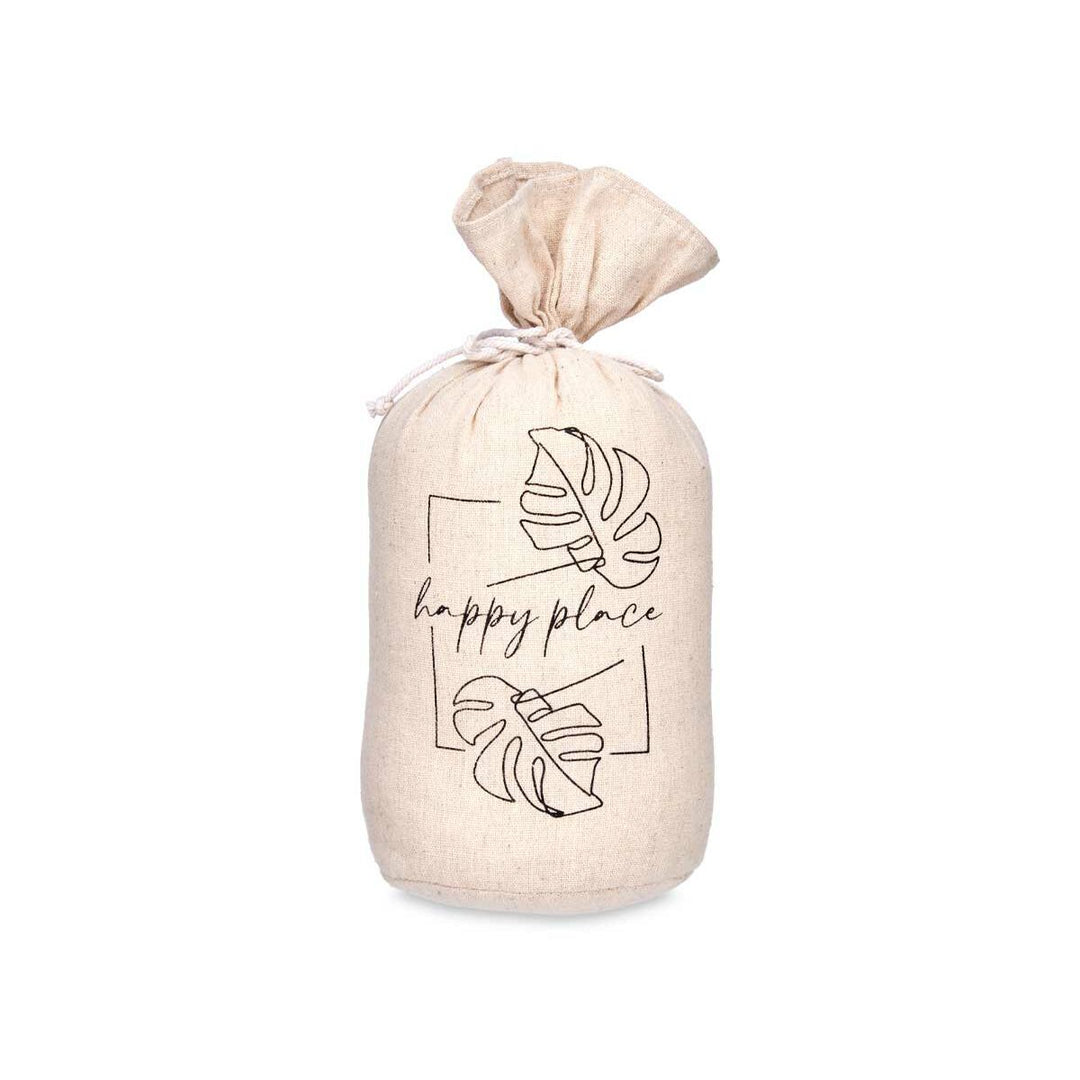 Door stop Gift Decor Happy Place Cloth 13 x 26 x 13 cm Sack (6 Units)