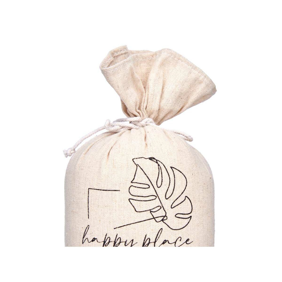 Door stop Gift Decor Happy Place Cloth 13 x 26 x 13 cm Sack (6 Units)