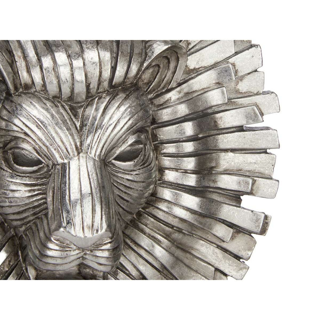 Decorative Figure Gift Decor Silver Lion 28 x 38,5 x 11,5 cm (4 Units)