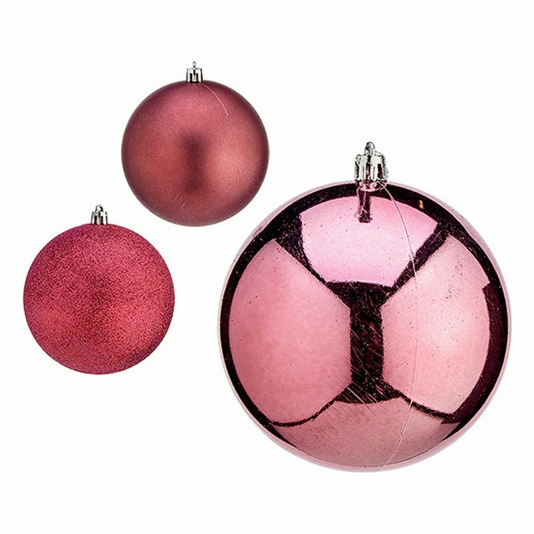 Set of Christmas balls Krist+ Pink Plastic (12 Units)