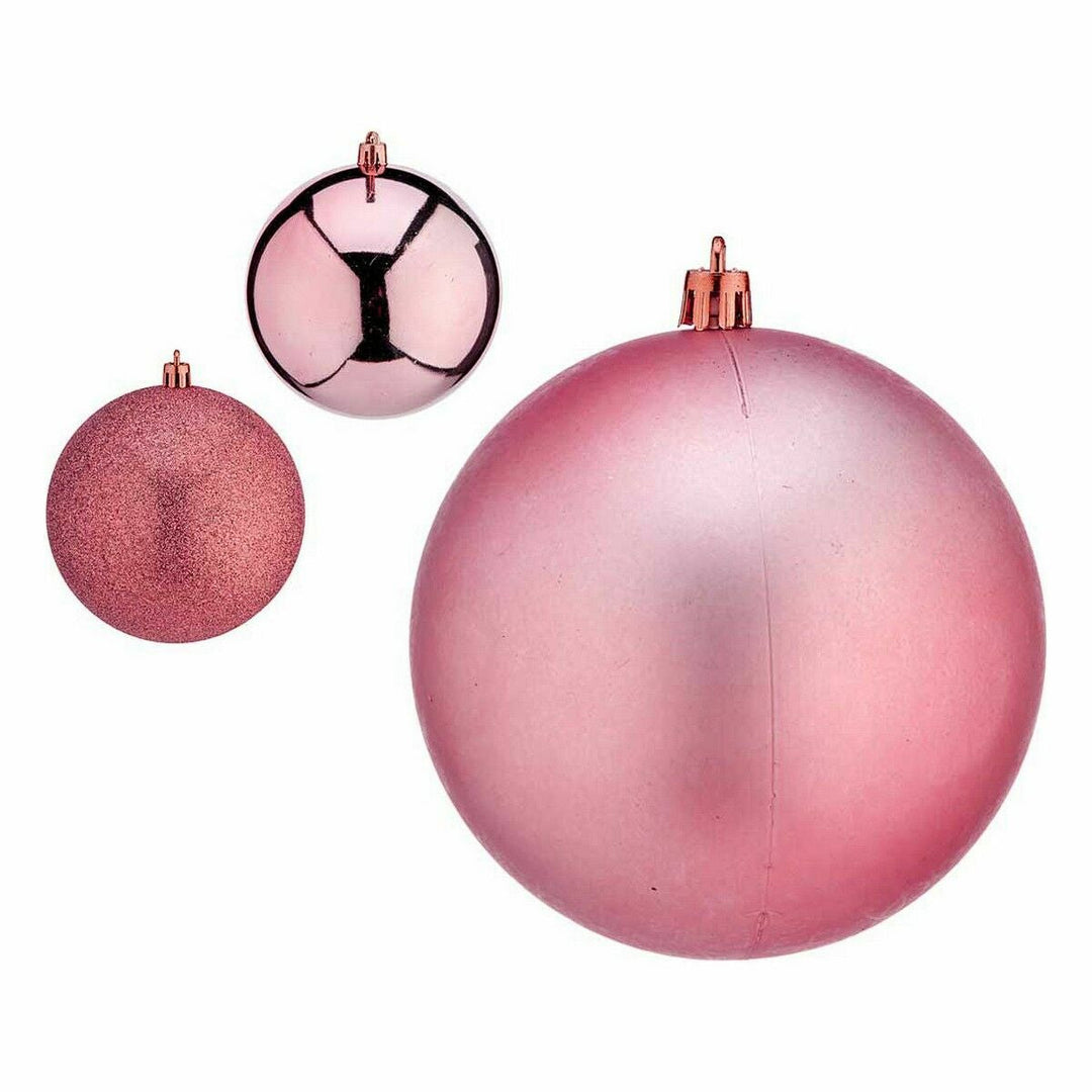 Set of Christmas balls Krist+ Pink Plastic (6 Units)