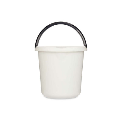 Bucket with Handle White Anthracite 10 L (18 Units)