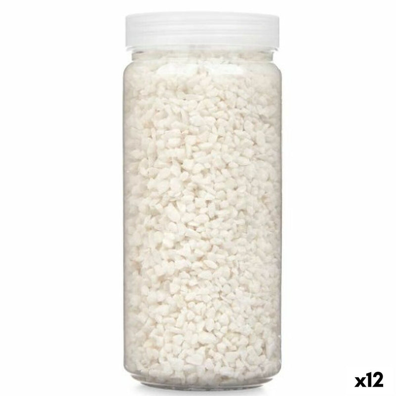 Decorative Stones White 2 - 5 mm 700 g (12 Units)