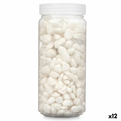 Decorative Stones White 8 - 15 mm 700 g (12 Units)