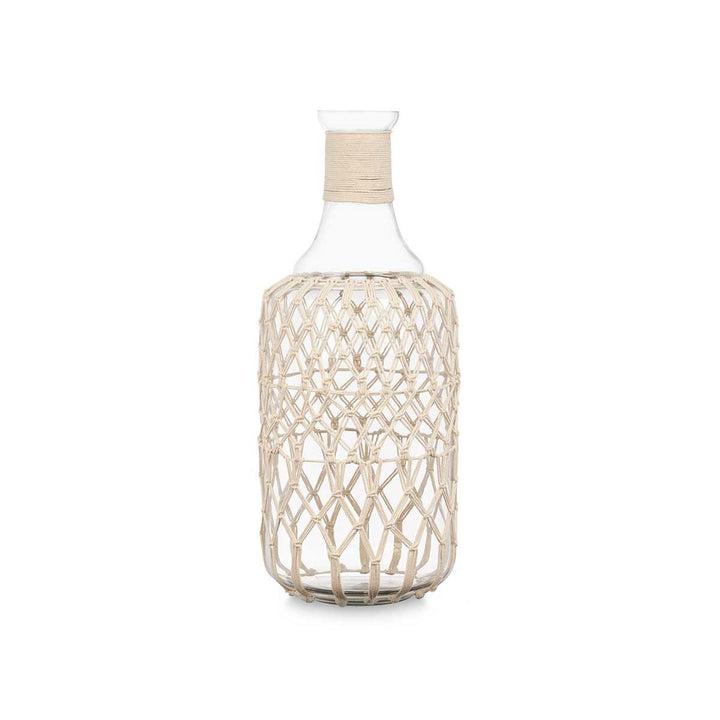 Decorative bottle Gift Decor White Transparent 20 x 48 x 20 cm 19 x 48 cm Decorative (2 Units)