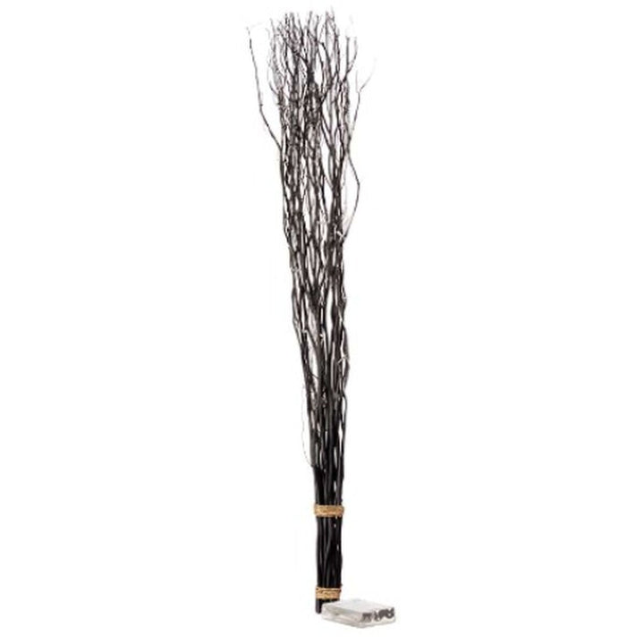 Bouquets Gift Decor Black Wood 7,5 x 120 x 7,5 cm LED Light (8 Units)