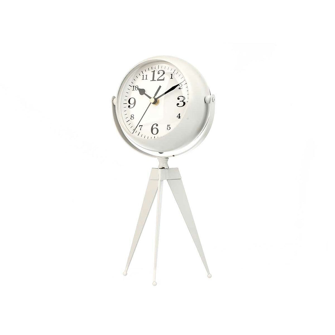 Table clock Gift Decor White Tripod (4 Units)