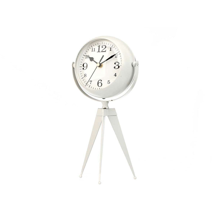 Table clock Gift Decor White Tripod (4 Units)