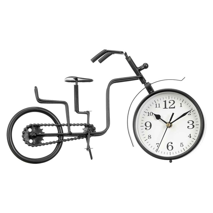 Table clock Gift Decor Black Bicycle (4 Units)