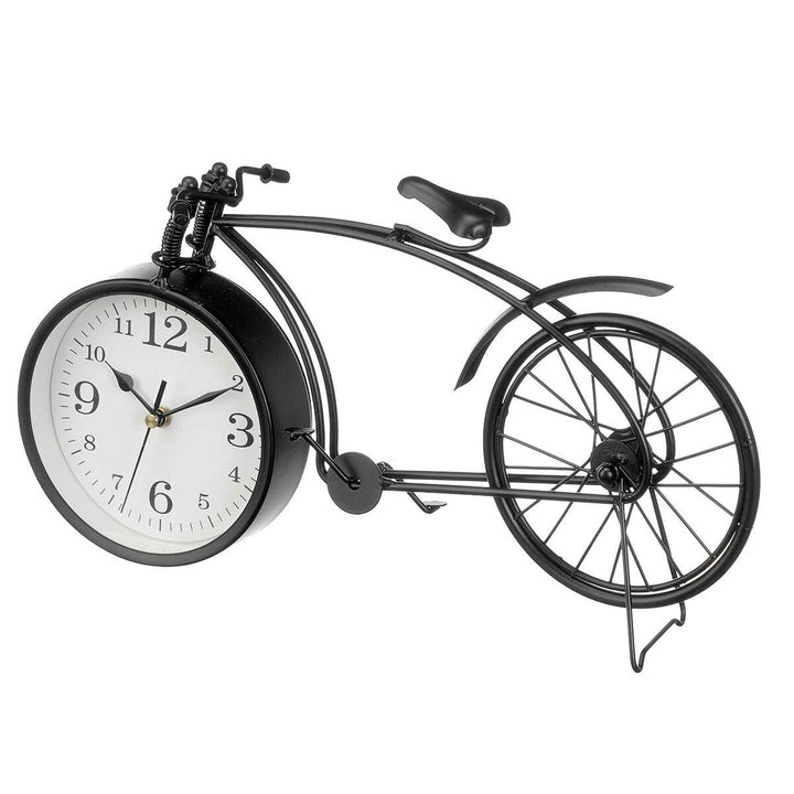 Table clock Gift Decor Black Bicycle (4 Units)
