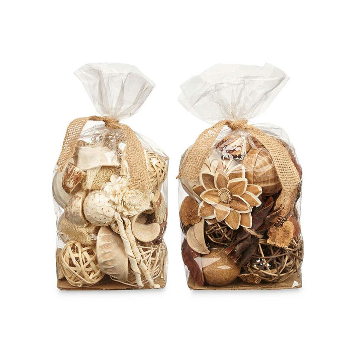 Decorative Pot Pourri Gift Decor White Brown 19 x 40 x 14 cm (8 Units)