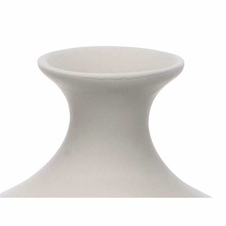Vase Gift Decor Grey Ceramic Stripes 19 x 31 x 19 cm (4 Units)