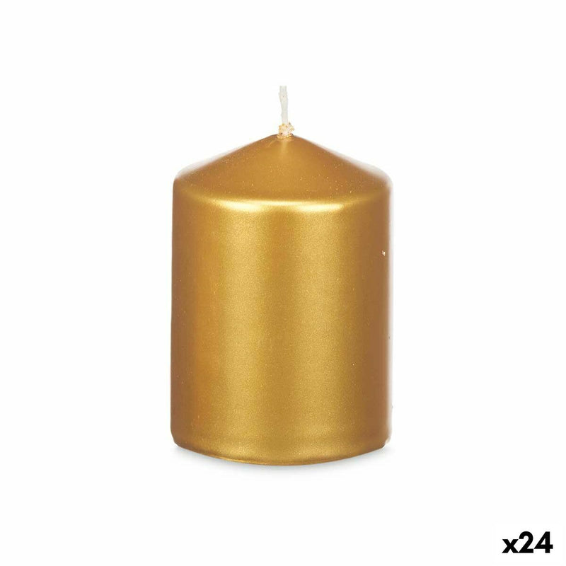 Candle Golden 7 x 10 x 7 cm (24 Units)