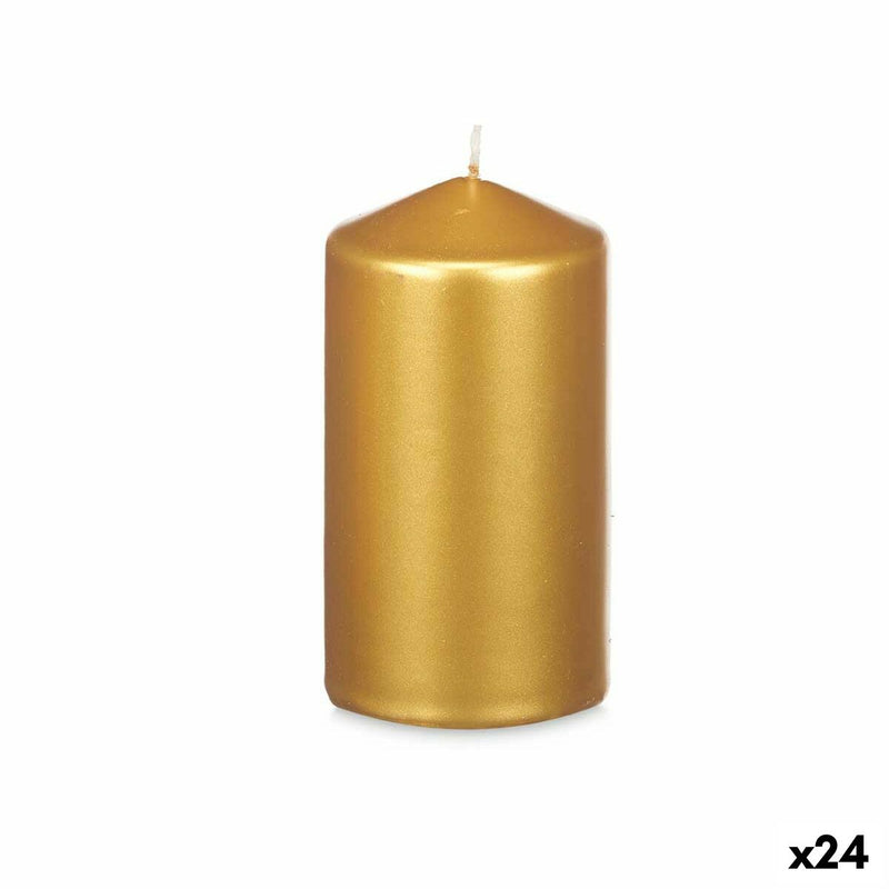 Candle Golden 7 x 13 x 7 cm (24 Units)