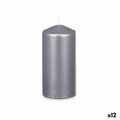 Candle Silver 7 x 15,5 x 7 cm (12 Units)