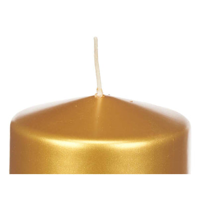 Candle Golden 9 x 10 x 9 cm (12 Units)