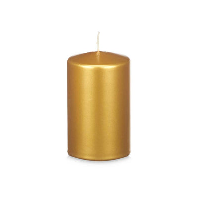 Candle Golden 9 x 15 x 9 cm (12 Units)