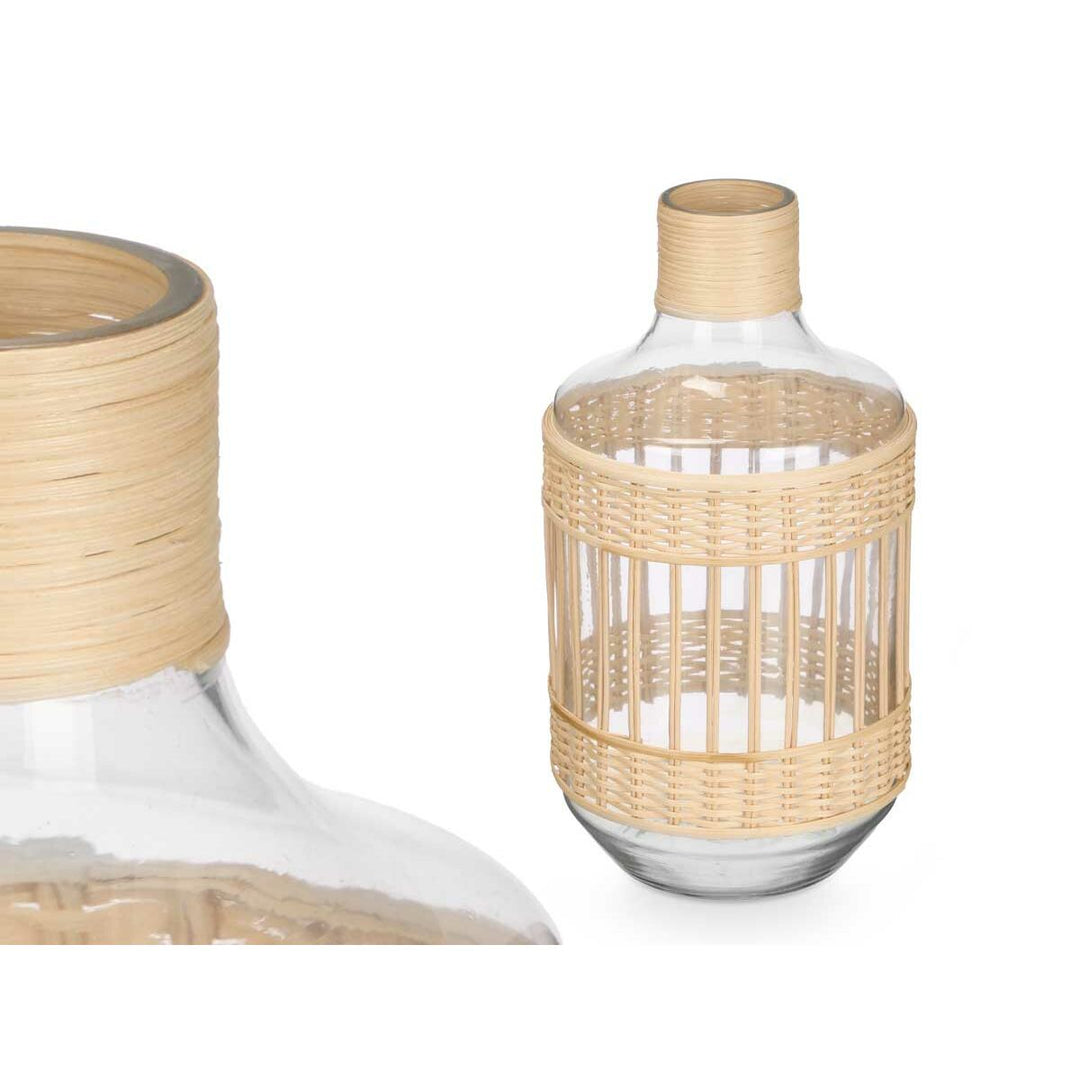 Decorative bottle Gift Decor Transparent Natural 18 x 34 x 18 cm (4 Units)