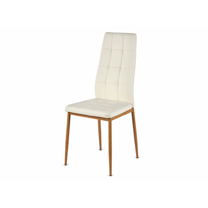 Dining Chair Gift Decor White Wood Polyurethane Iron 42 x 51 x 97 cm (4 Units)