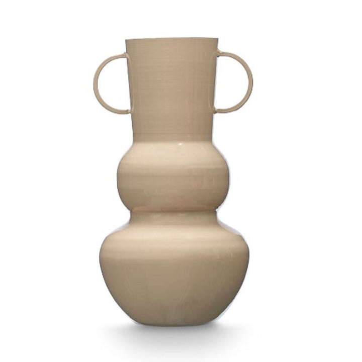 Vase Gift Decor Brown Iron Ball 17,5 x 30 x 16 cm (6 Units)