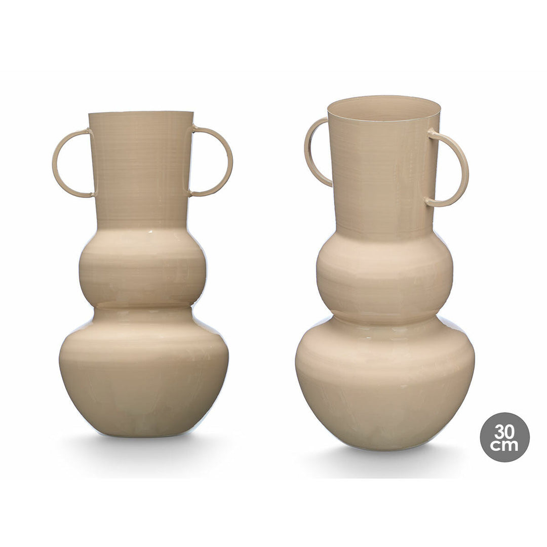 Vase Gift Decor Brown Iron Ball 17,5 x 30 x 16 cm (6 Units)