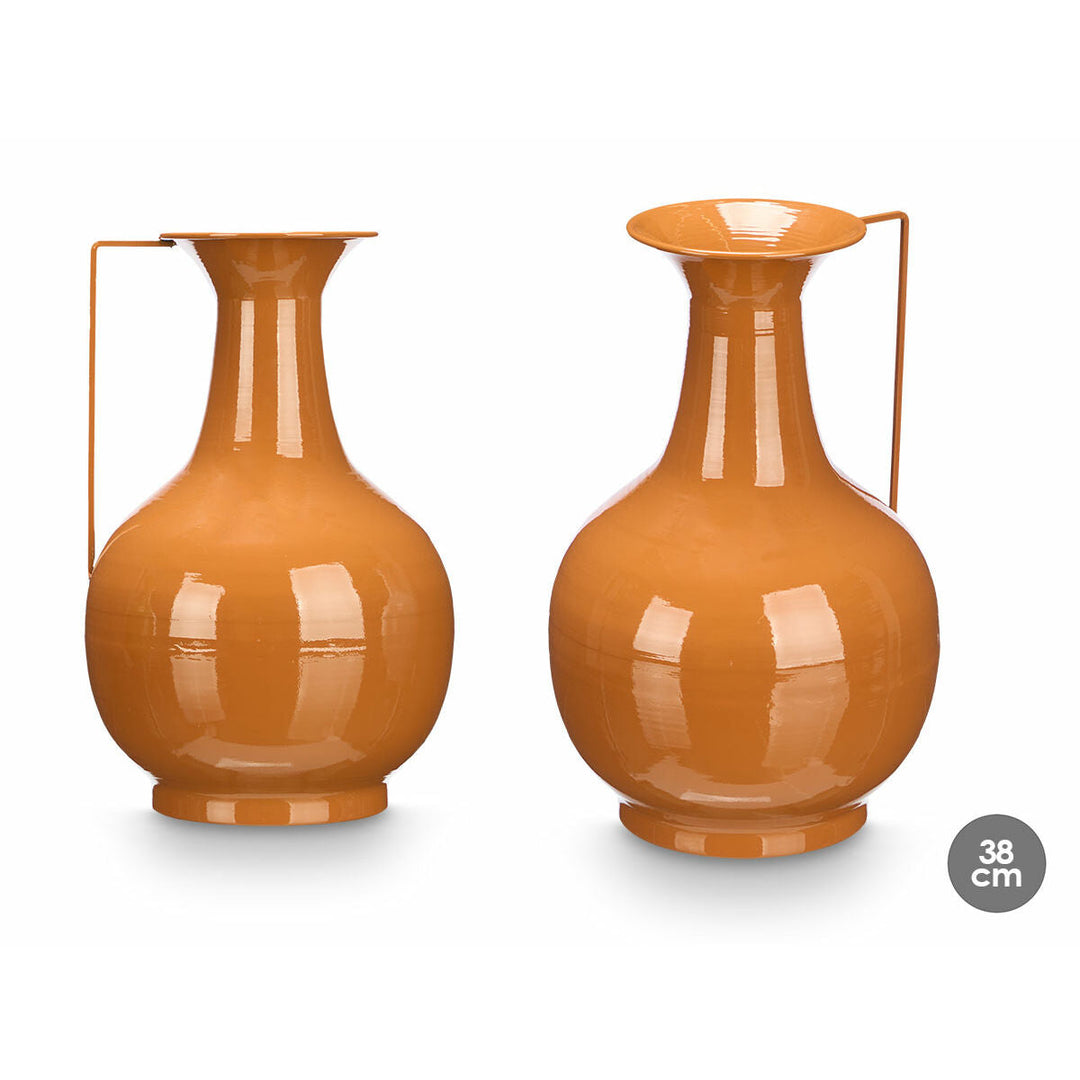 Vase Gift Decor Tile Iron Ball 24 x 38,5 x 14,8 cm (4 Units)