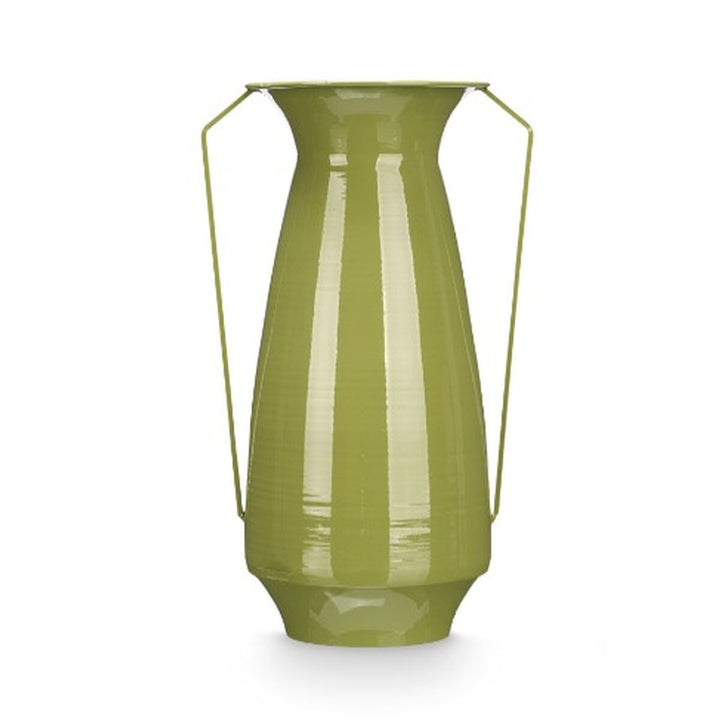Vase Gift Decor Green Iron Conical 25,5 x 41,5 x 18,5 cm (4 Units)