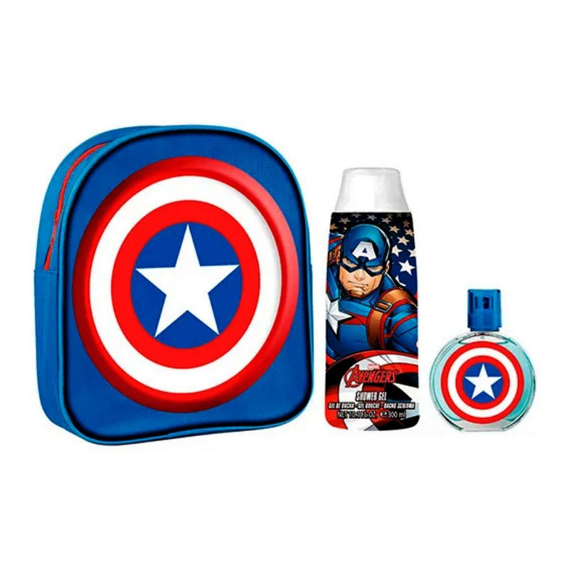 Conjunto de Perfume Infantil Capitán América EDT (3 pcs)