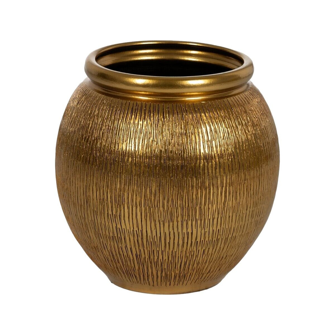 Vase Golden Ceramic 38 x 38 x 40 cm